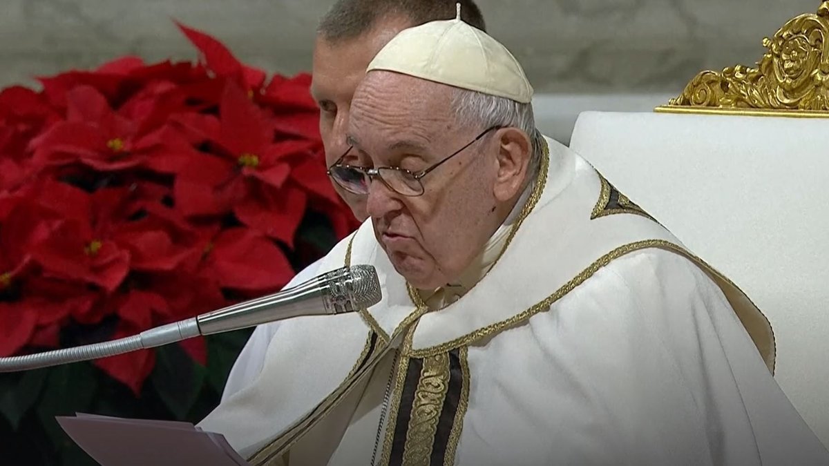 Papst predigt zu Weihnachten gegen Resignation und Verzweiflung