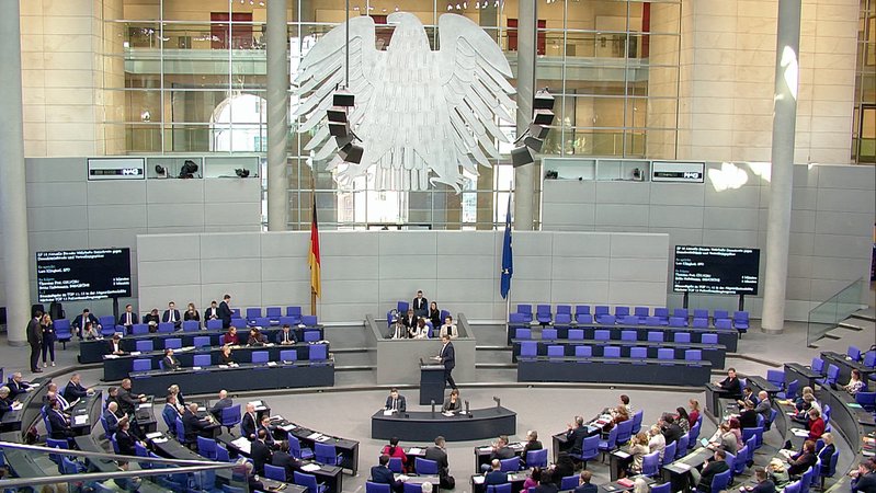 Blick ins Bundestagsplenum