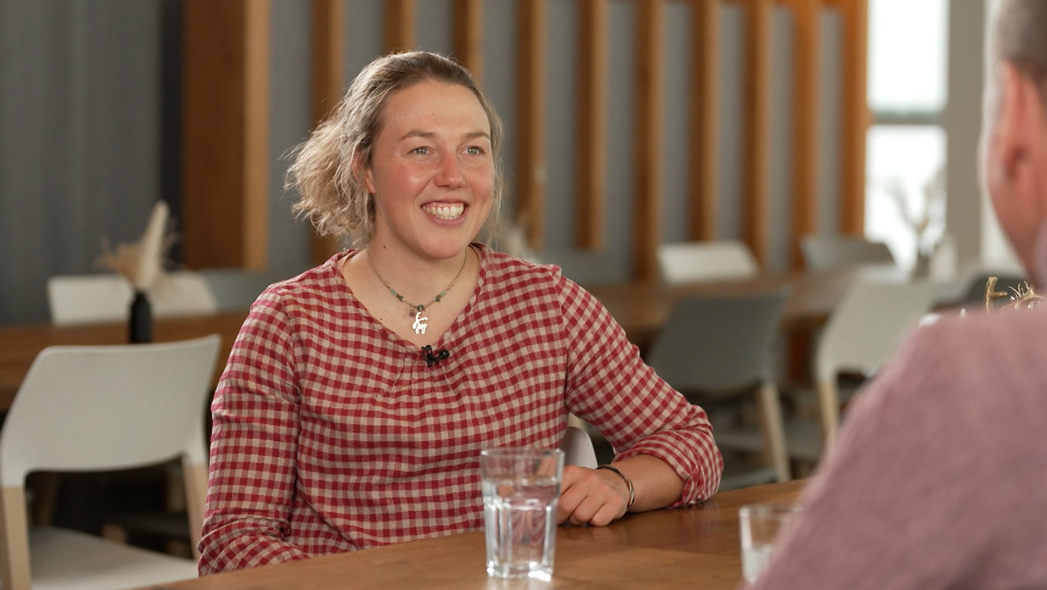 Laura Dahlmeier im Blickpunkt Sport Interview auf der Zugspitze