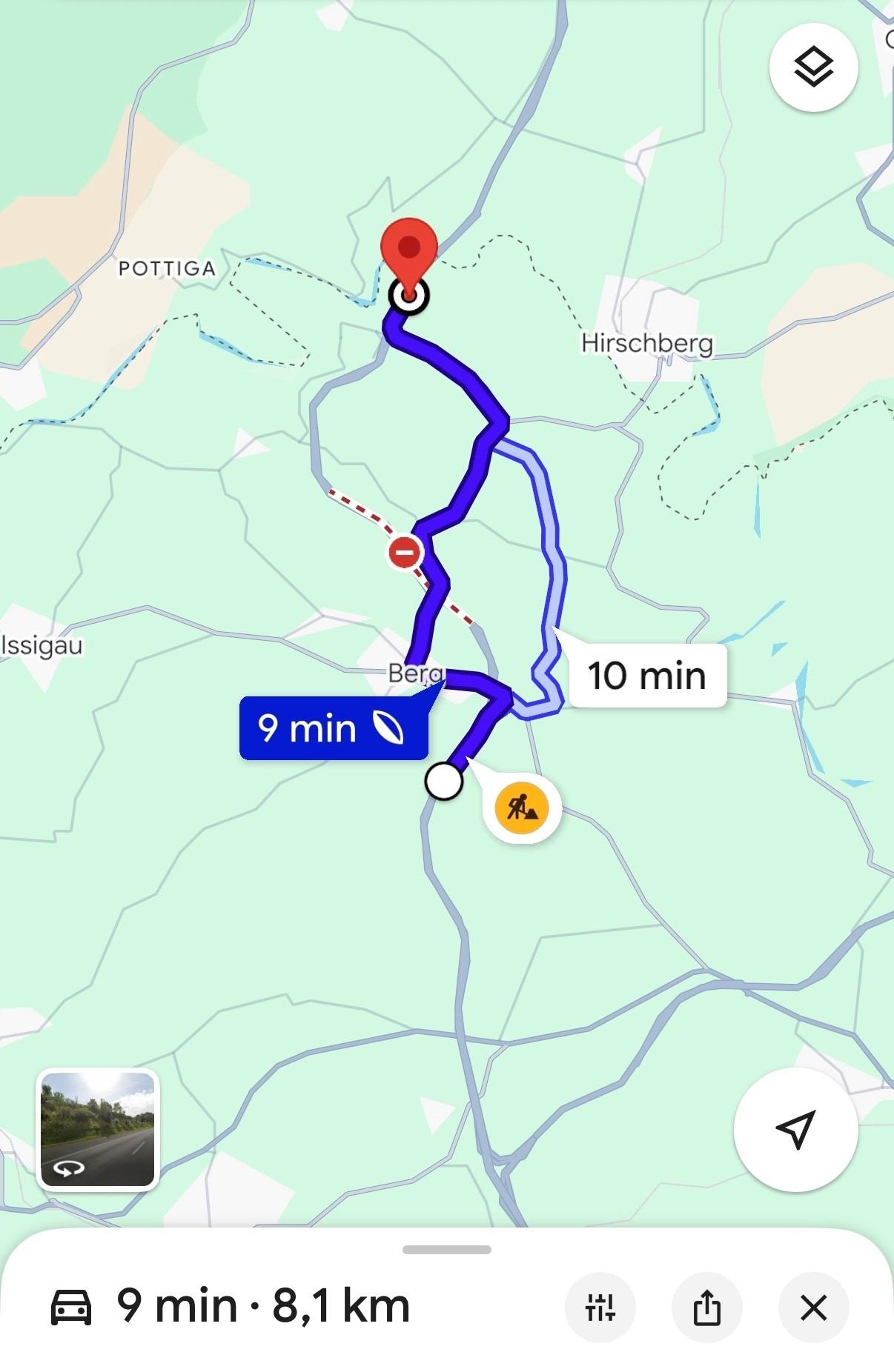 Screenshot von Google Maps