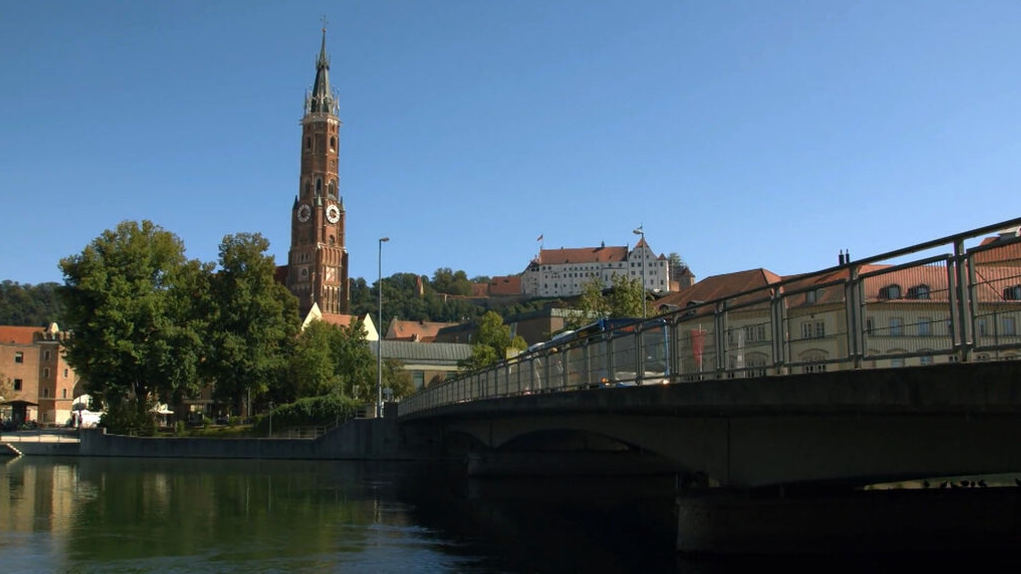 Die Luitpoldbrücke in Landshut