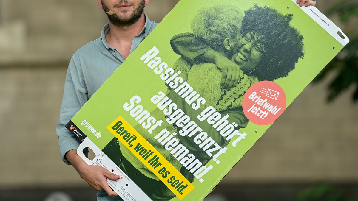 Wahlkampfplakat der Grünen 