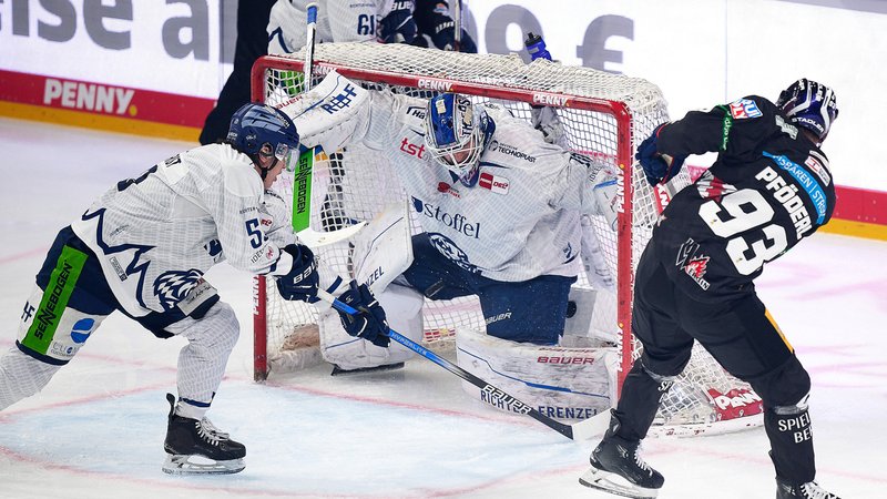 Spielszene Eisbären Berlin - Straubing Tigers | Bild: picture-alliance/dpa Spielszene Eisbären Berlin - Straubing Tigers