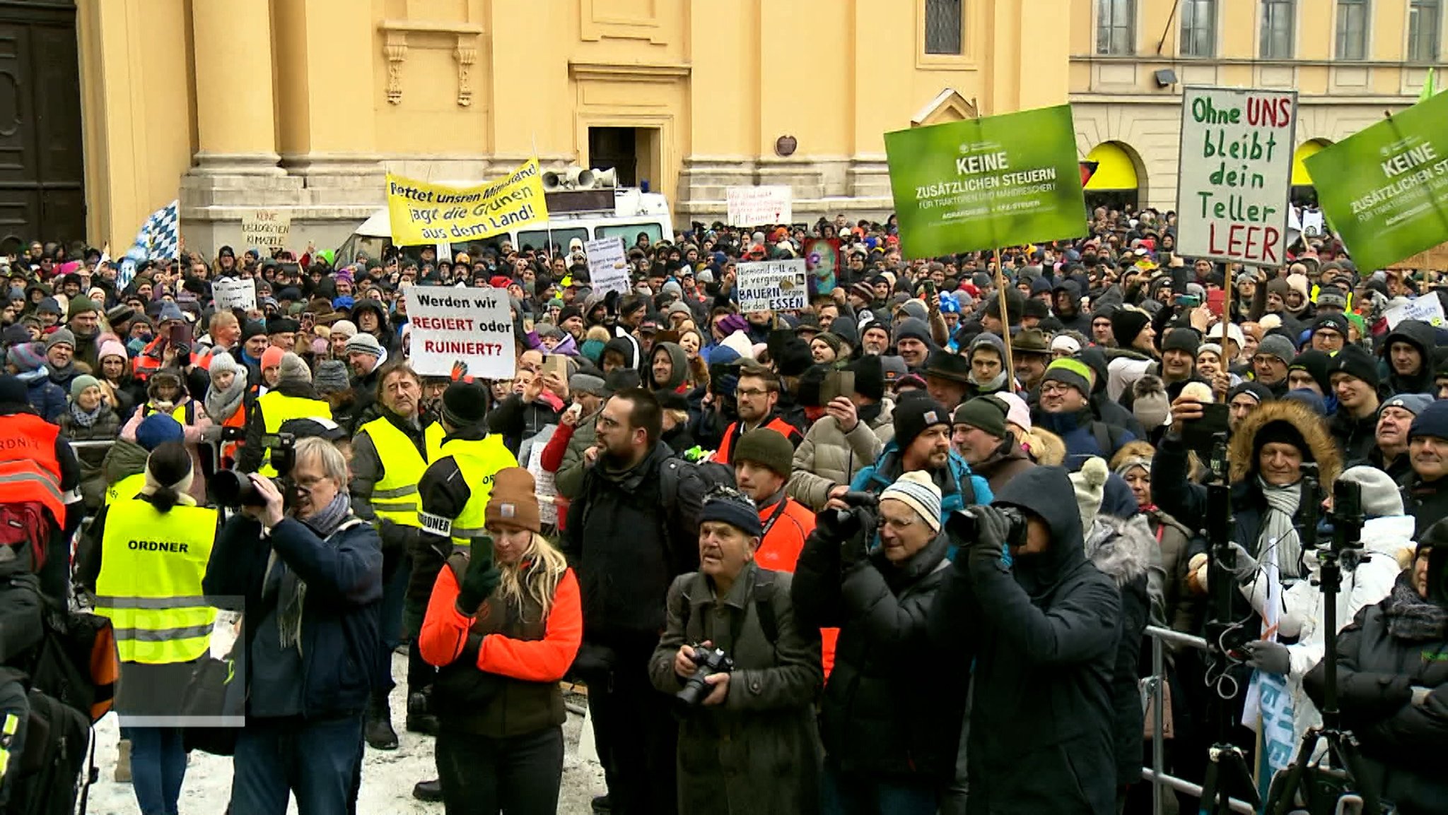 Im Video: So laufen die Bauern-Proteste