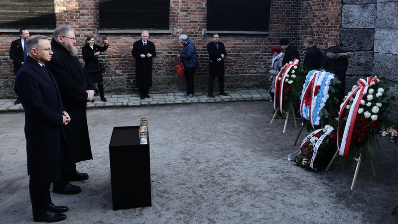 80 Jahre nach Auschwitz-Befreiung - Duda bei der Gedenkfeier | Bild: picture alliance / Anadolu | Jakub Porzycki 80 Jahre nach Auschwitz-Befreiung - Duda bei der Gedenkfeier