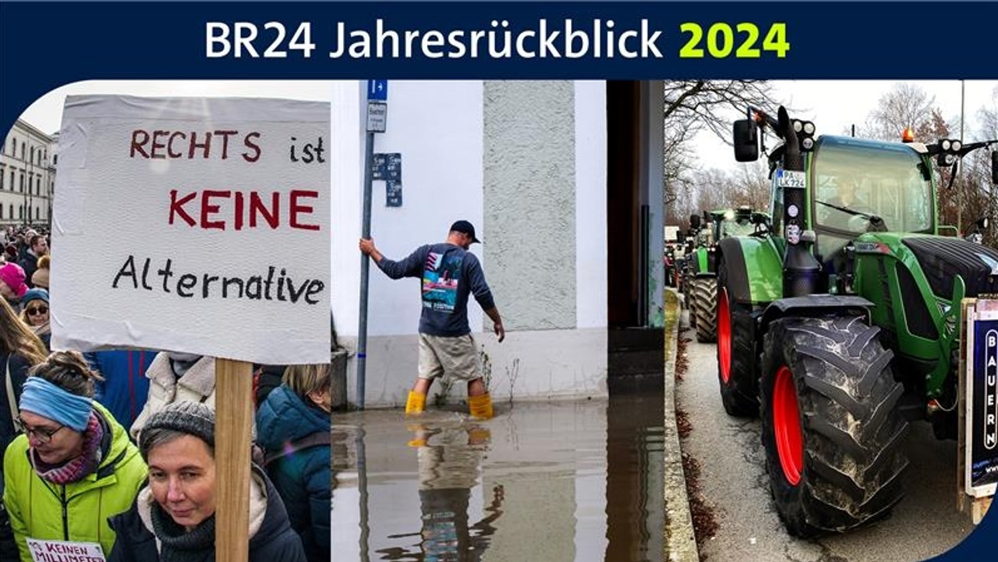 Collage: Das Jahr 2024 in Bayern