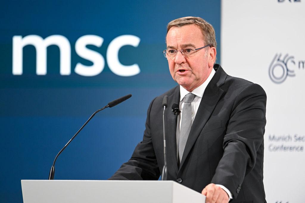 17.02.2024, Bayern, München: Boris Pistorius (SPD), Bundesverteidigungsminister, aufgenommen bei der 60. Münchner Sicherheitskonferenz (MSC) im Hotel Bayerischer Hof.