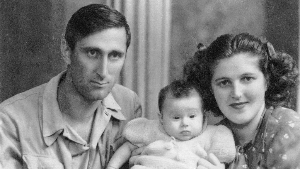 Kehat Schor mit Ehefrau und Tochter 1949.