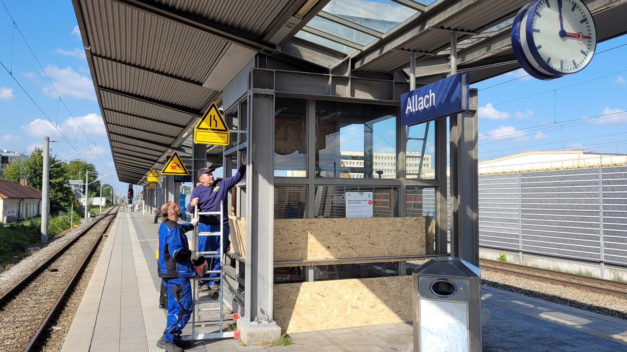 Aufzug-Baustelle in München-Allach