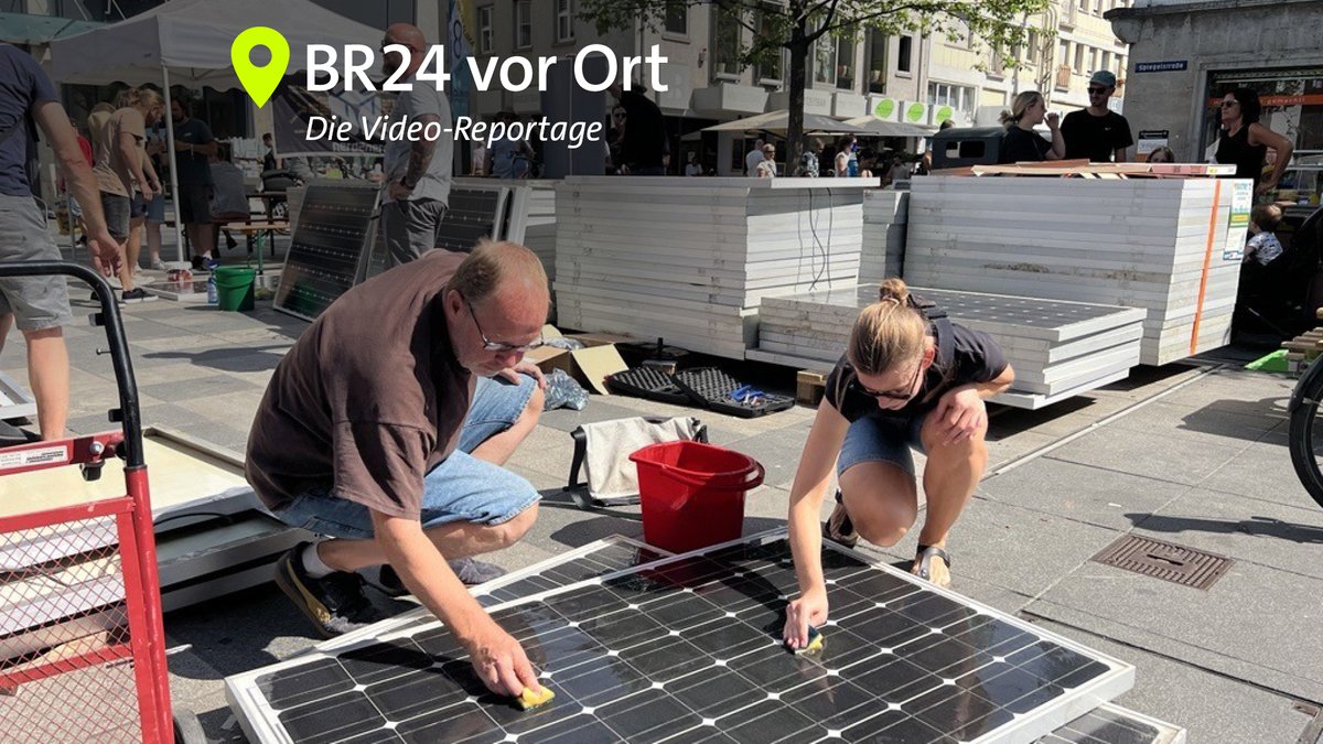 Massen-Upcycling: Die Balkonkraftwerke aus der Fußgängerzone