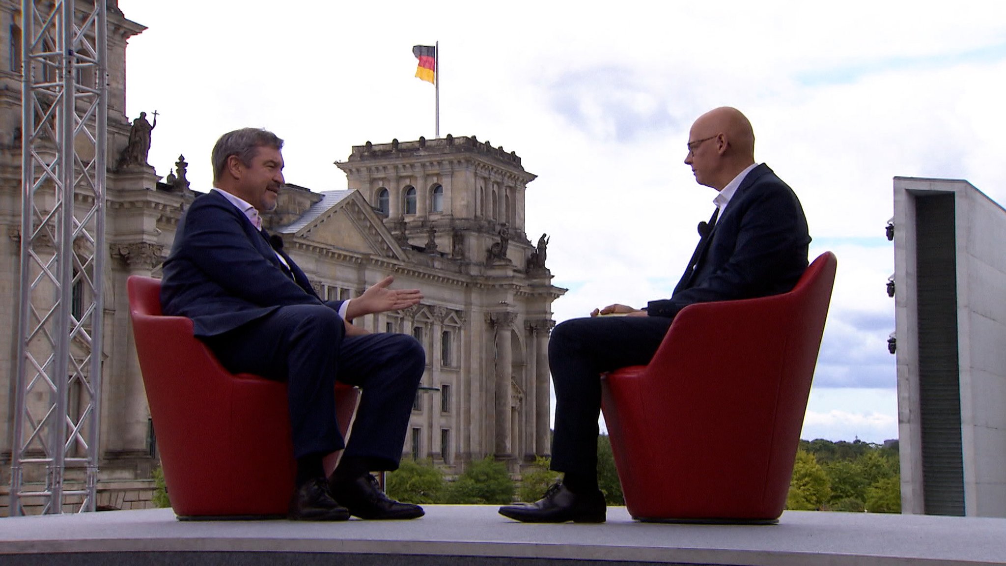 Markus Söder im ARD-Sommerinterview