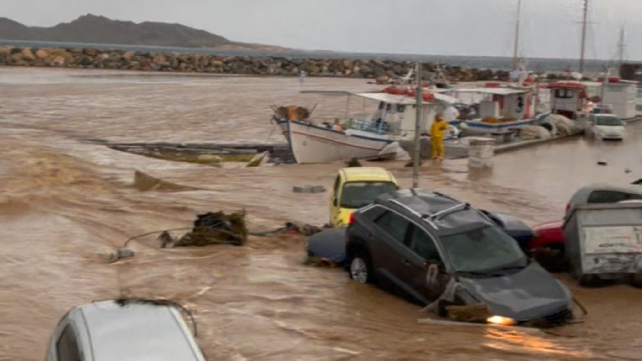 Unwetter auf Paros