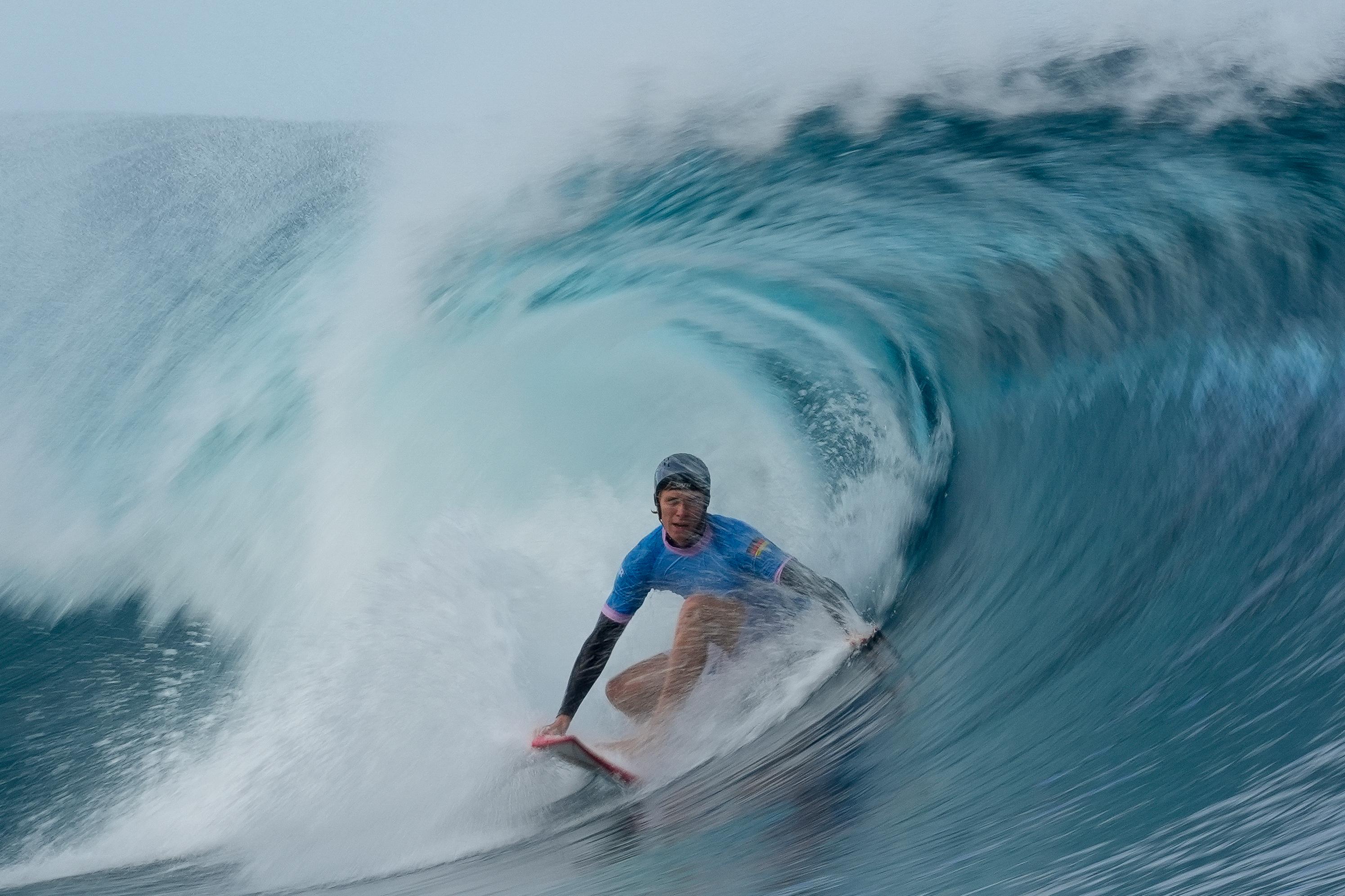 Tim Elter bei den Olympischen Spielen in Tahiti