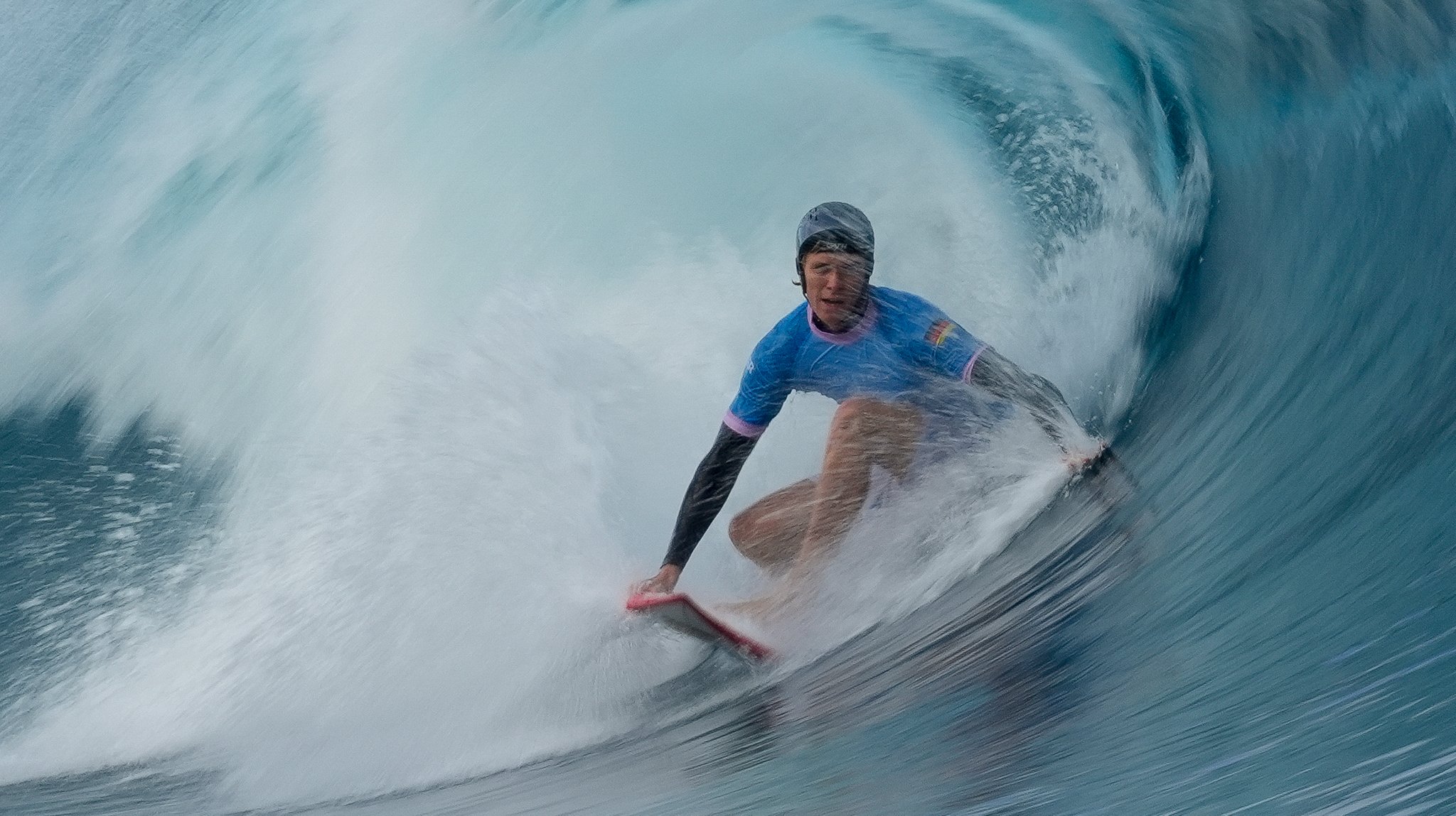 Tim Elter bei den Olympischen Spielen in Tahiti