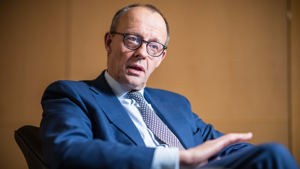 Der Bundesvorsitzende der CDU: Friedrich Merz. | Bild: dpa-Bildfunk/Michael Kappeler Der Bundesvorsitzende der CDU: Friedrich Merz.