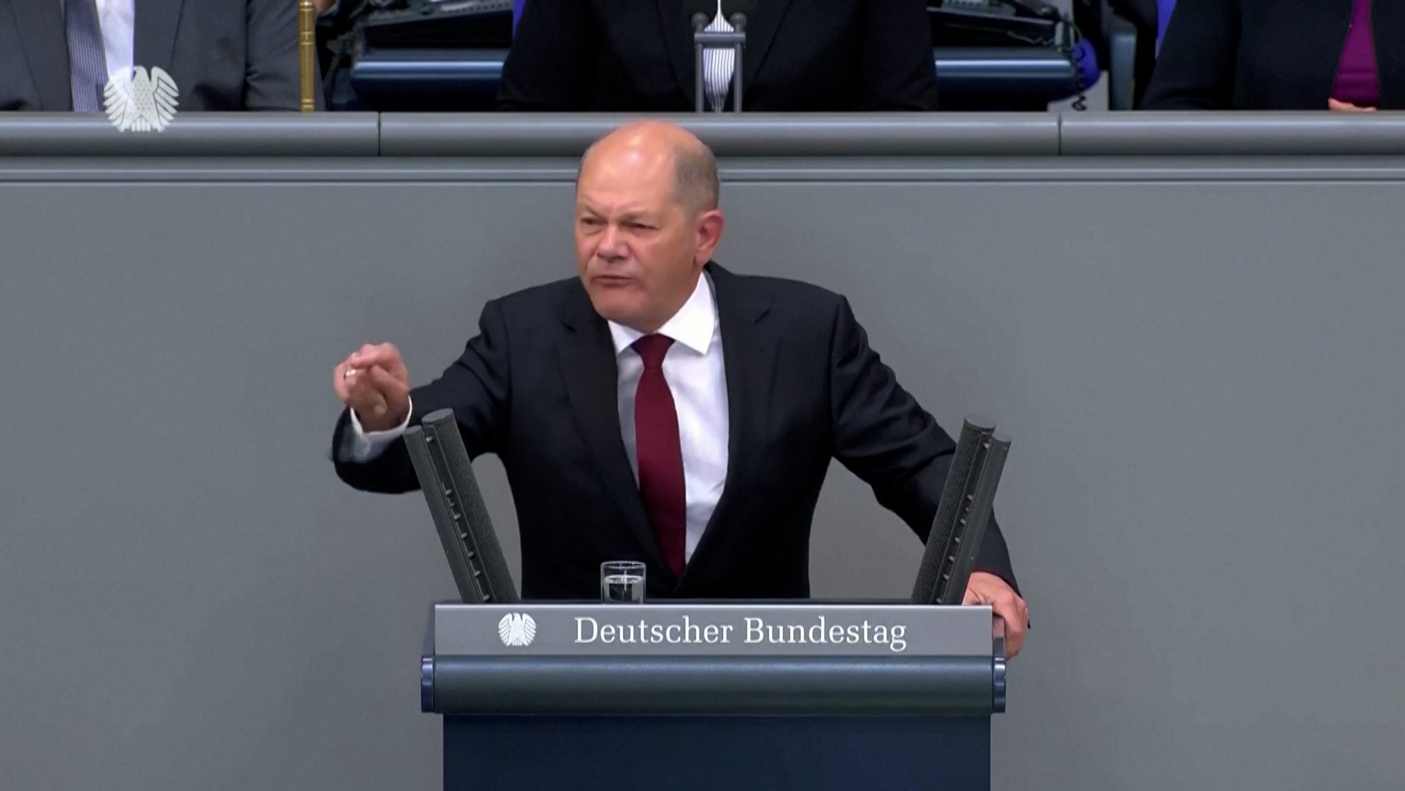 Olaf Scholz bei der Generaldebatte im Bundestag