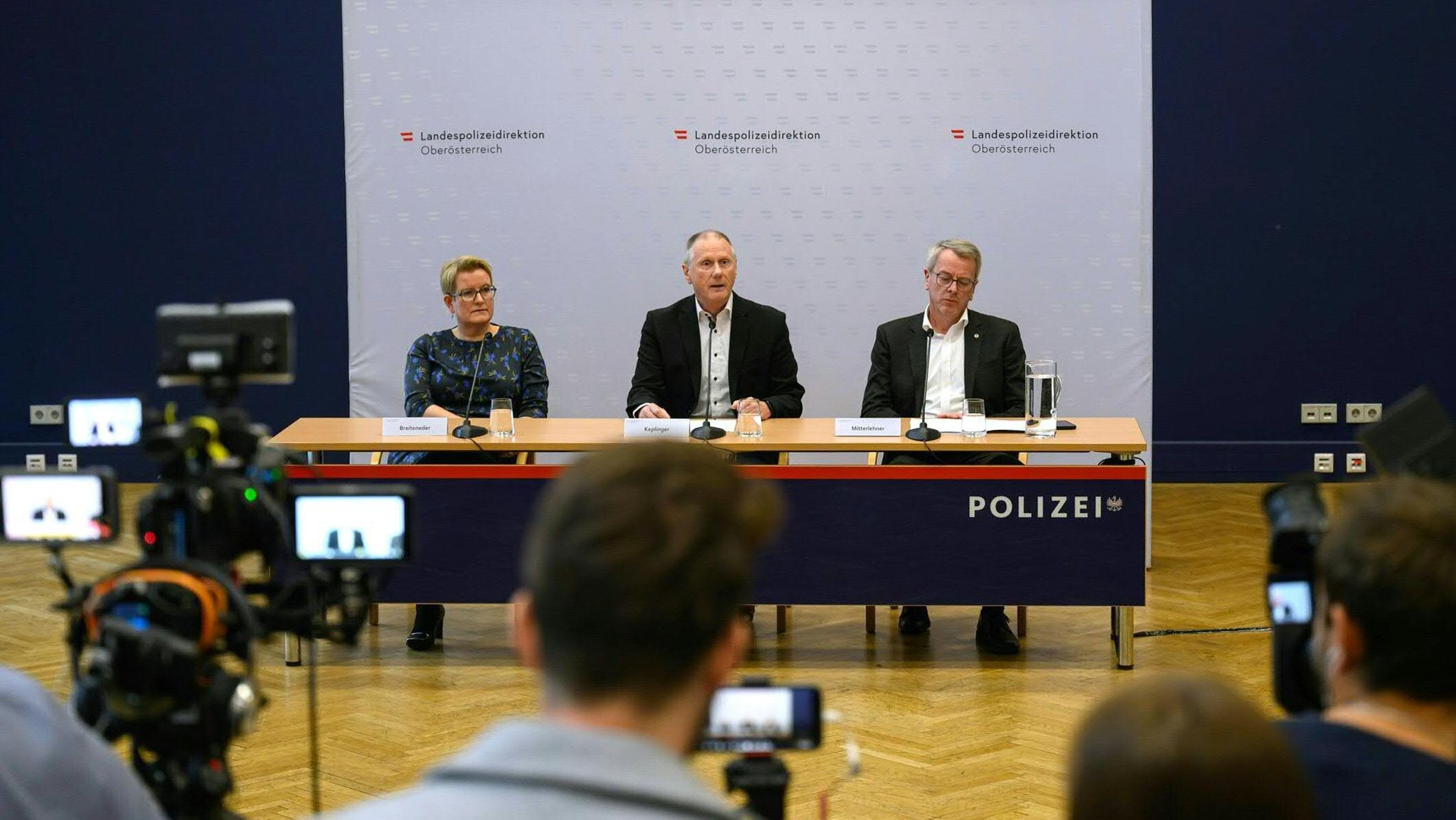  Pressekonferenz nach dem Gewaltverbrechen im Mühlviertel 