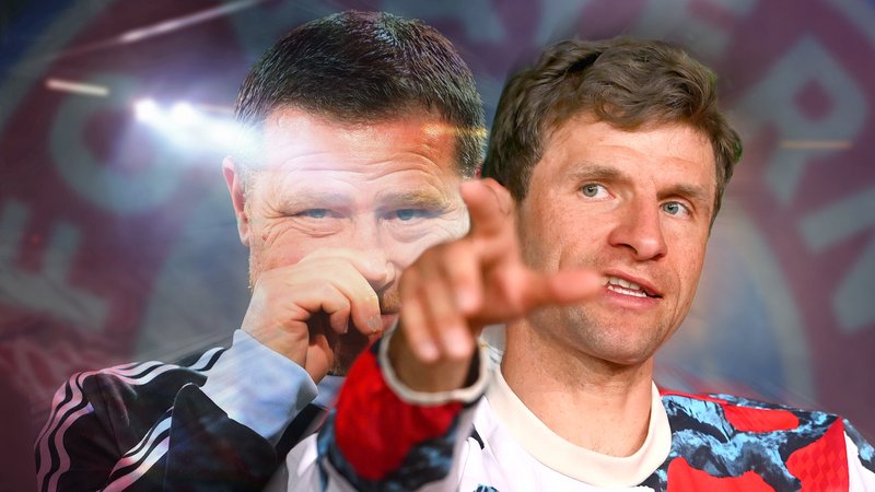 FC Bayern: Max Eberl und Thomas Müller (Collage) | Bild: picture-alliance/dpa FC Bayern: Max Eberl und Thomas Müller (Collage)