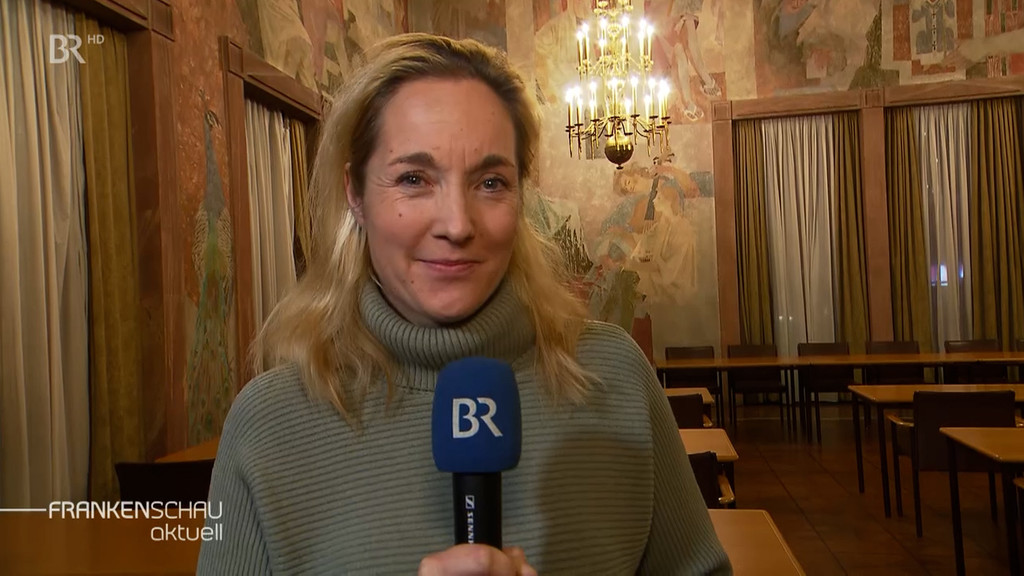 Katrin Küx im Rathaus Aschaffenburg | Bild: BR Katrin Küx im Rathaus Aschaffenburg