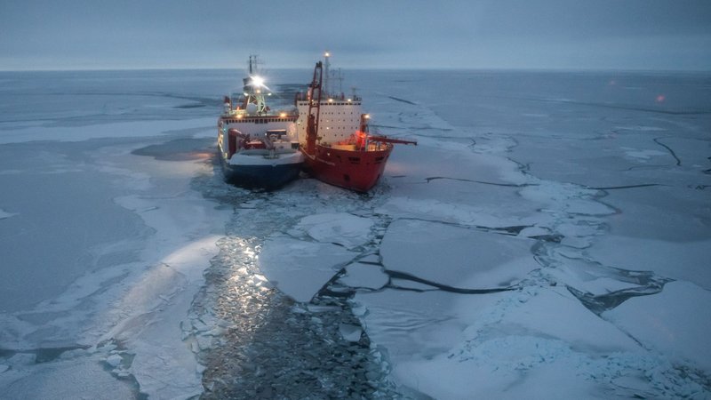 Das Forschungsschiff Polarstern hat früher als geplant eine stabile Eisscholle im Nordpolarmeer gefunden.