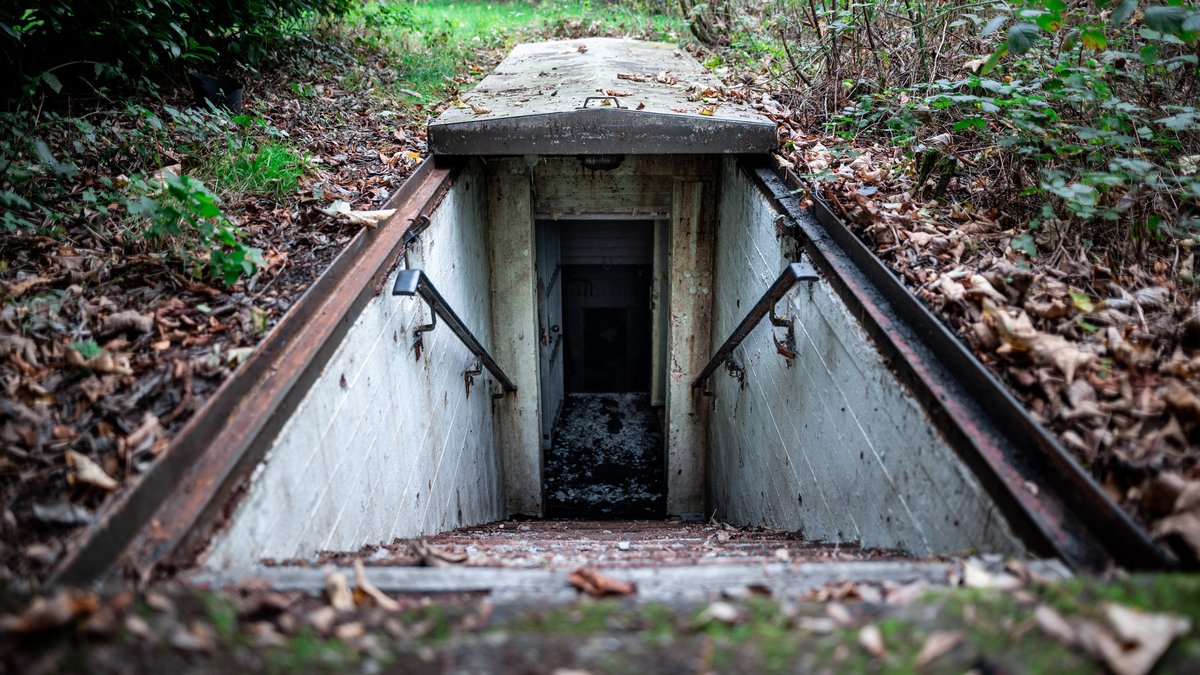 Nicht funktionstüchtiger Bunker aus den 1960er Jahren