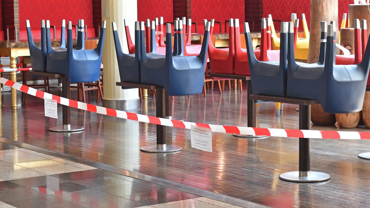 Closed due to the coronavirus: Restaurant at Franz Josef Straß airport in Munich