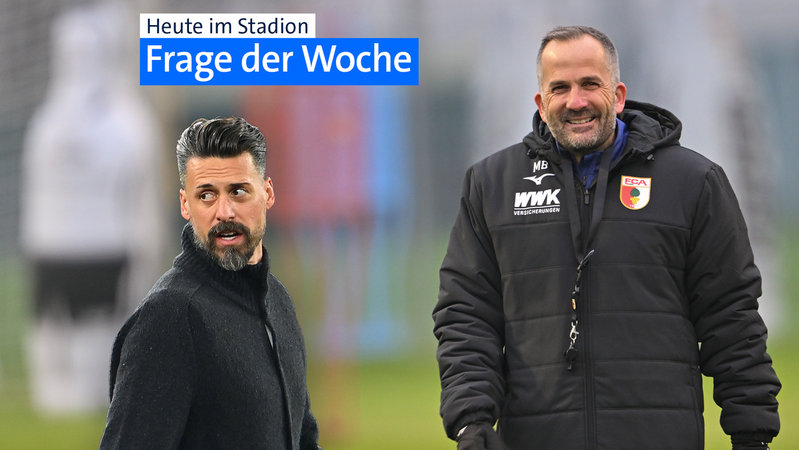 Sandro Wagner (l.) und Interims-Nachfolger Manuel Baum | Bild: picture-alliance/dpa Sandro Wagner (l.) und Interims-Nachfolger Manuel Baum