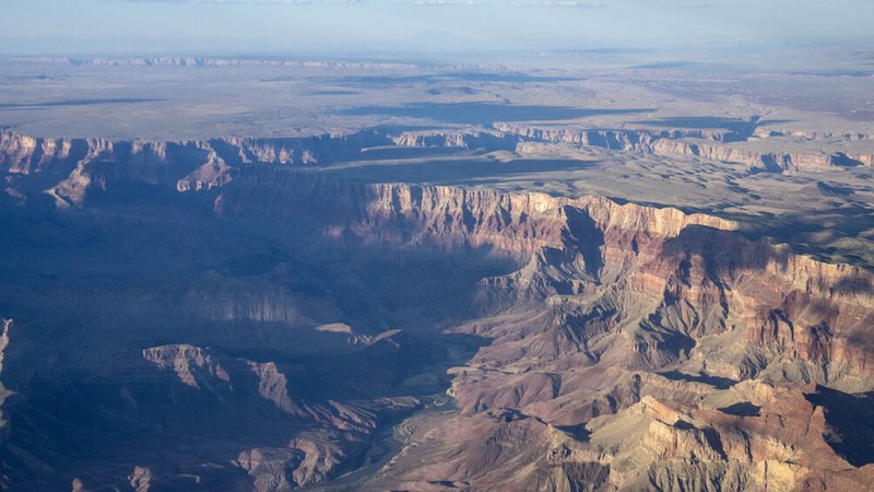 Grand Canyon National Park vom Flugzeug aus.