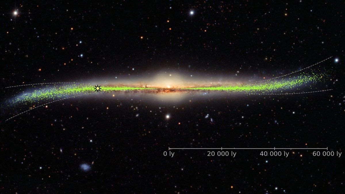 Milchstraße genau kartiert: Unsere Galaxie ist schief und krumm