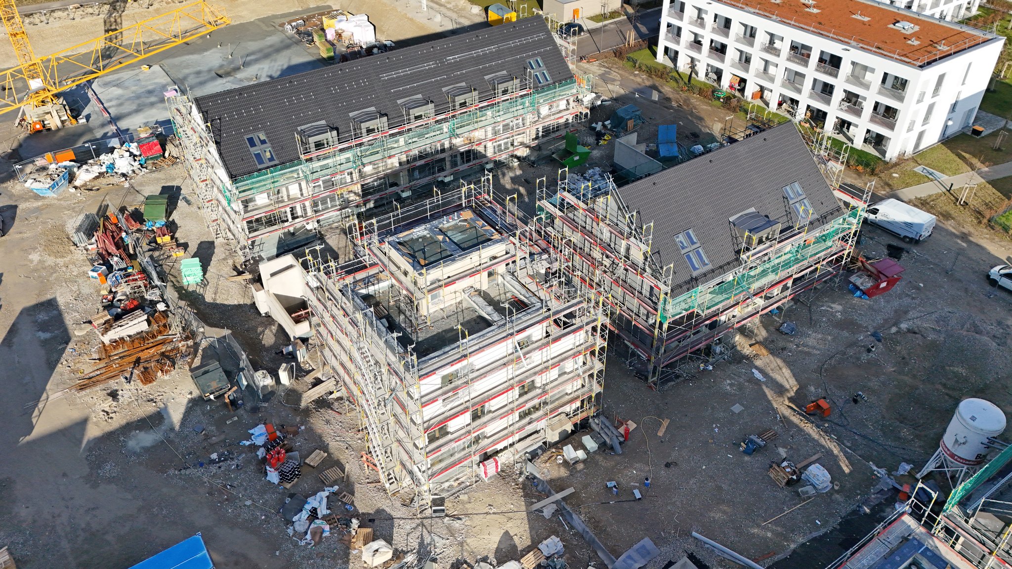 Eine große Baustelle bei München