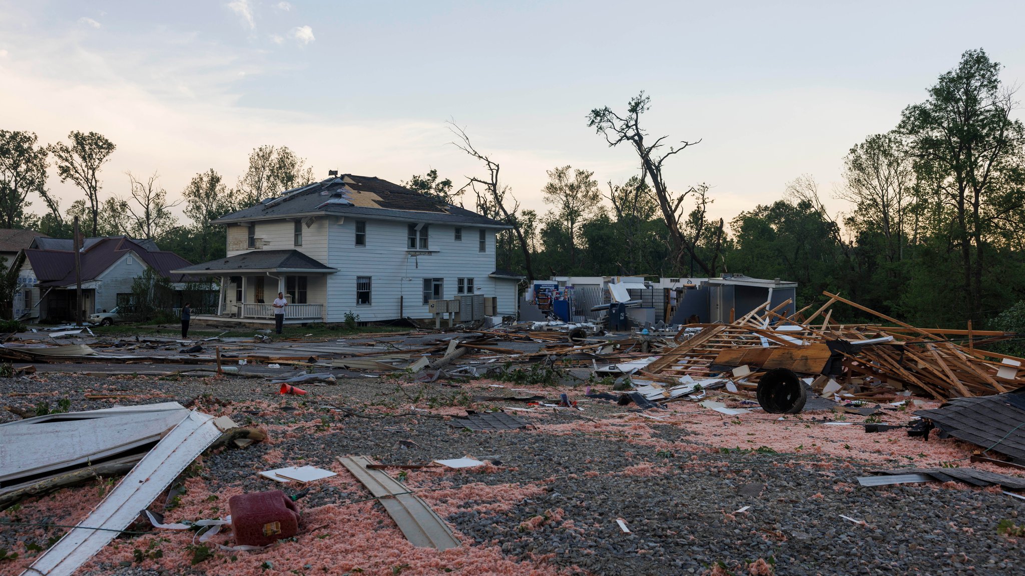 Tornados in den USA: Mehr als 20 Menschen kommen ums Leben. | Bild: pa/dpa/picture alliance / Sipa USA | SOPA Images Tornados in den USA: Mehr als 20 Menschen kommen ums Leben.
