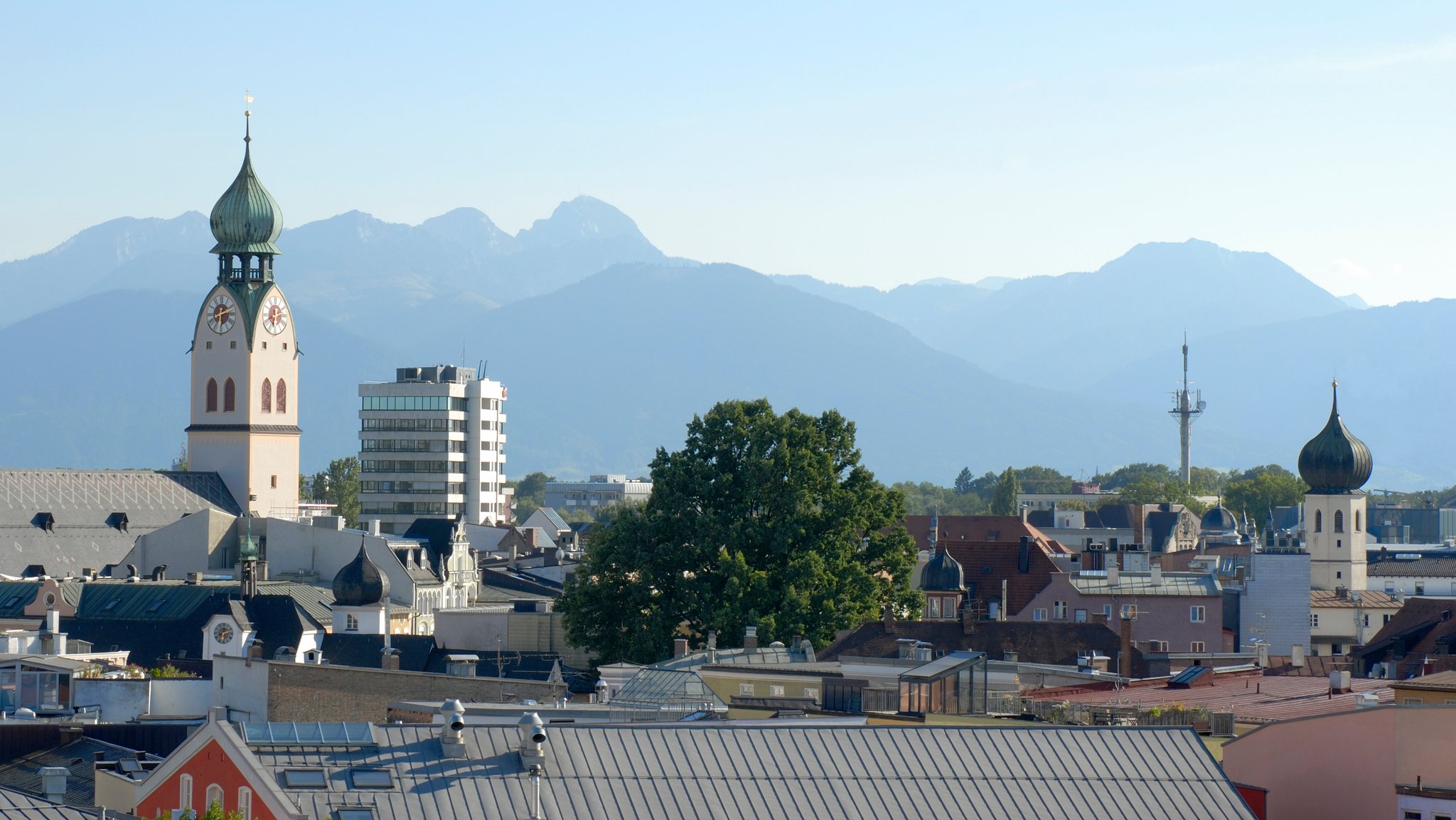 Stadtansicht Rosenheim (Symbolbild). 