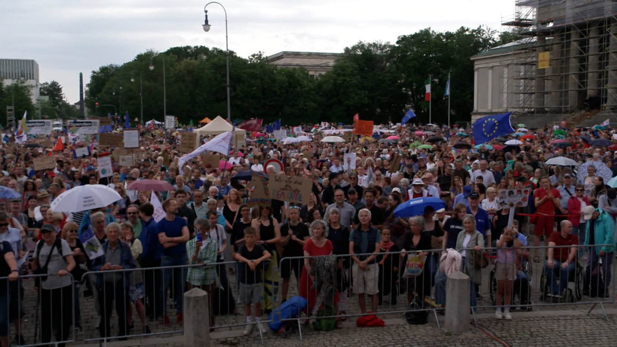 Demo gegen rechts in München