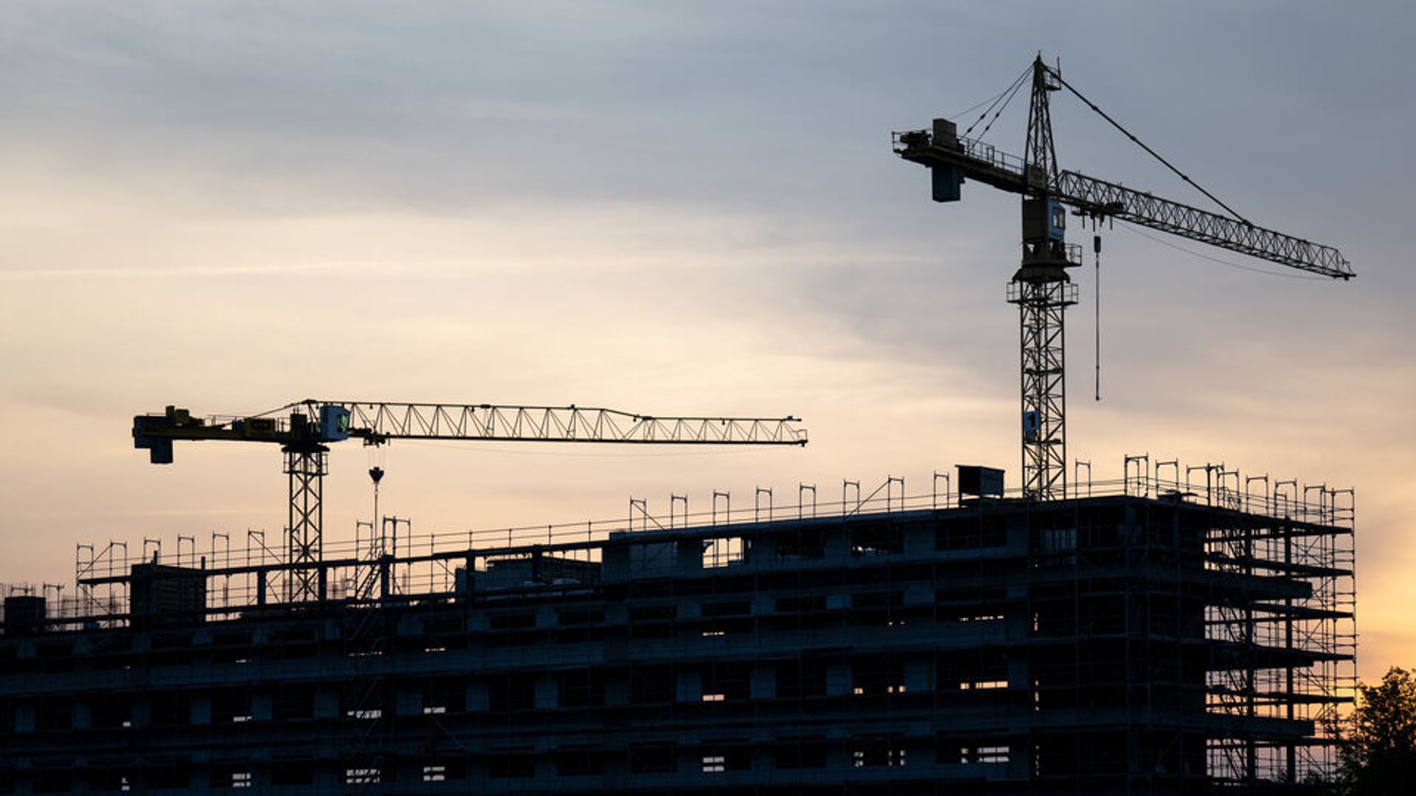 Baustelle in Sachsen