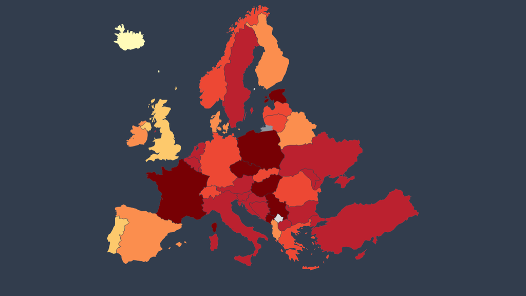 In welchen beliebten Urlaubsländern in Europa sind die aktuellen Corona-Fallzahlen am höchsten?