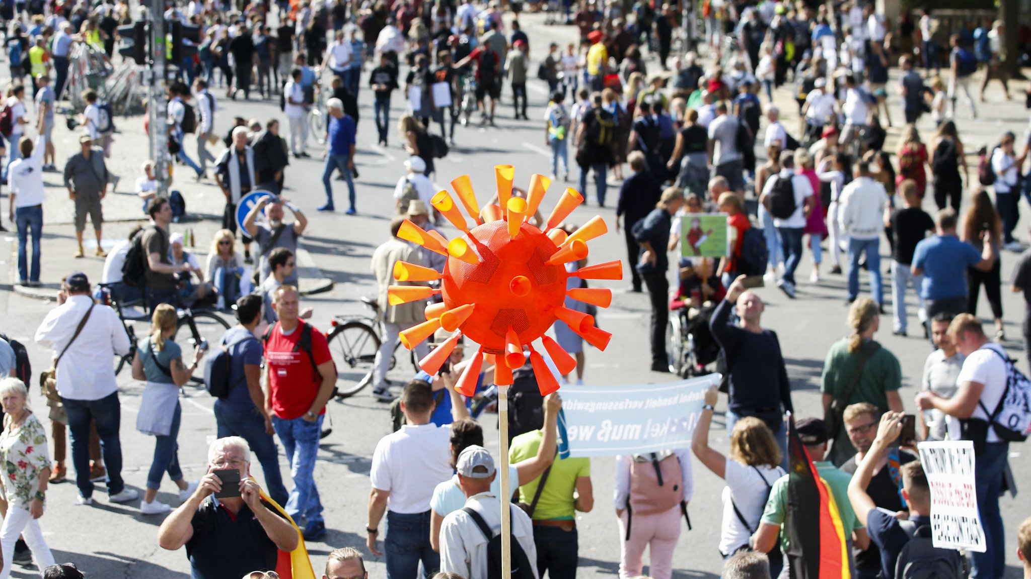 Auf einer "Querdenken"-Demo