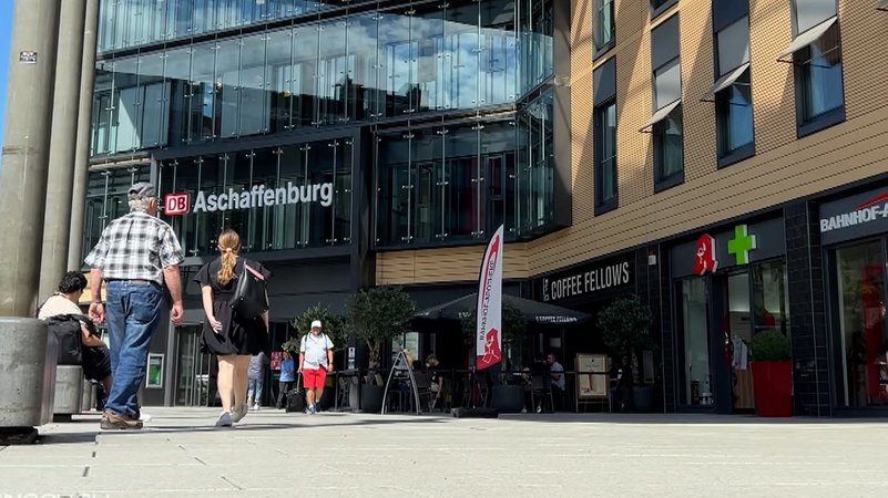 Der Hauptbahnhof Aschaffenburg. | Bild: BR Der Hauptbahnhof Aschaffenburg.