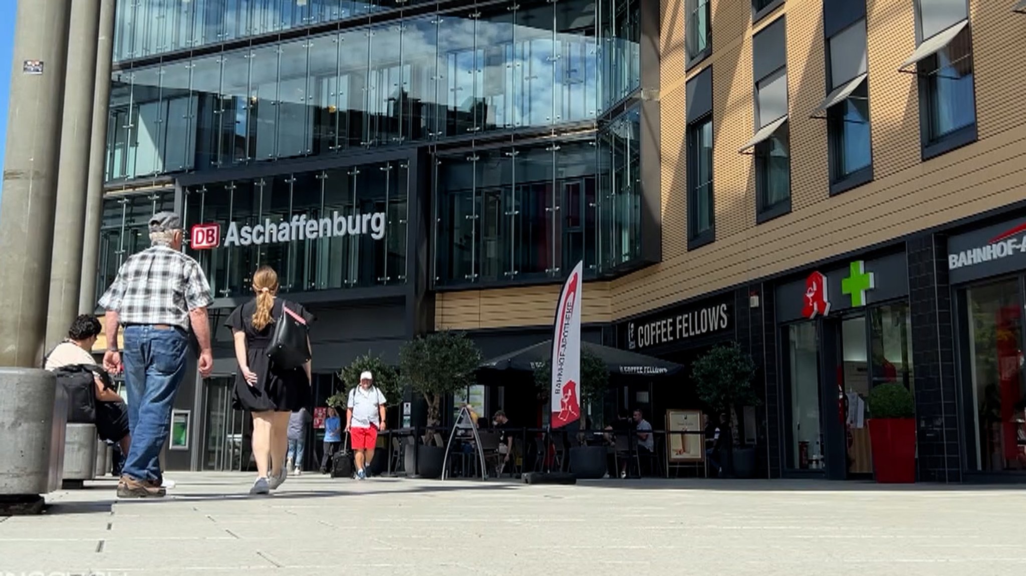 Der Hauptbahnhof Aschaffenburg.