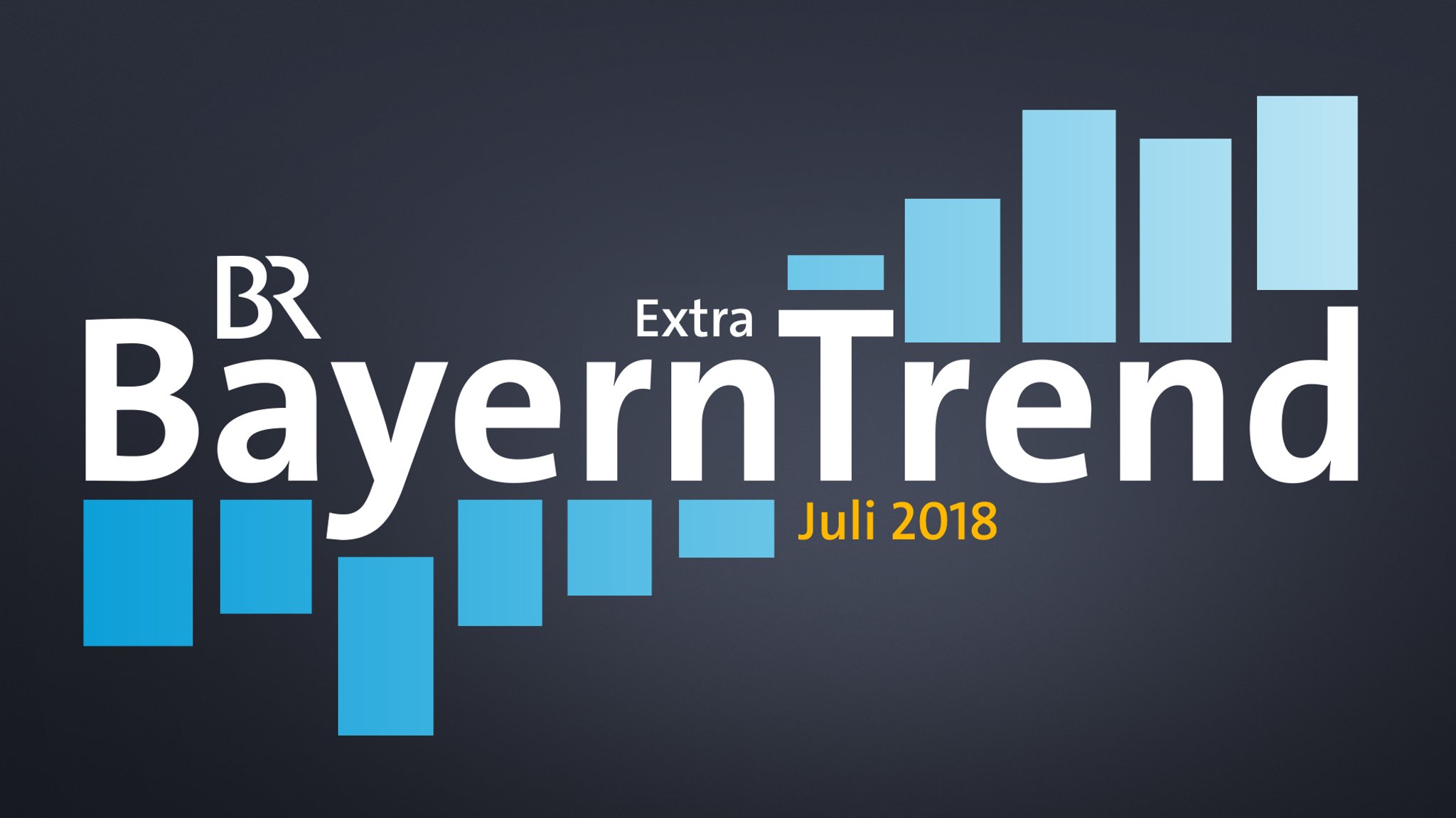 Symbolbild BR-Bayerntrend Extra Juli 2018 mit angedeutetem Balkendiagramm