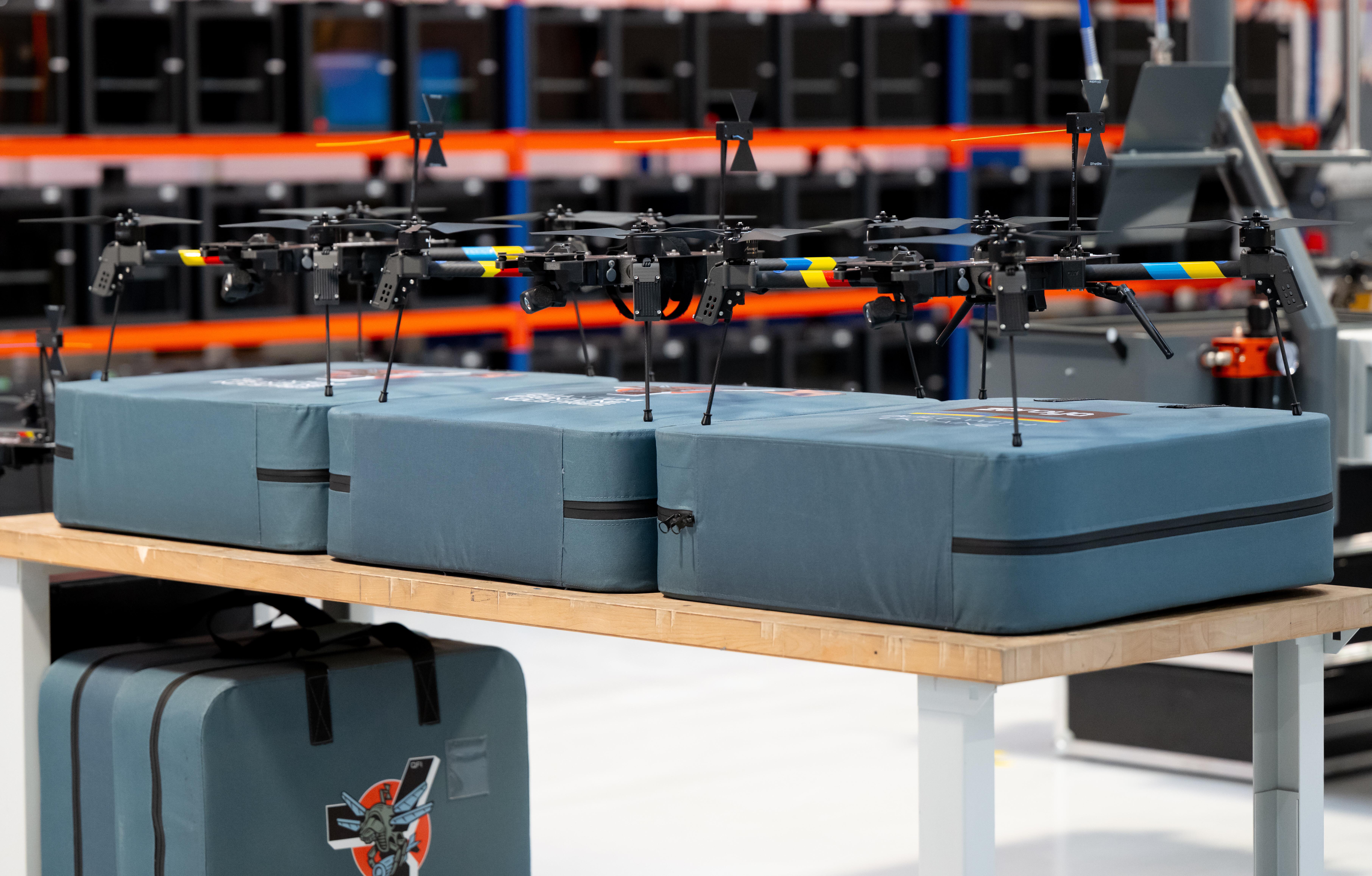 Massenfertigung von Drohnen beim deutsch-ukrainischen Joint Venture Quantum Frontline Industries