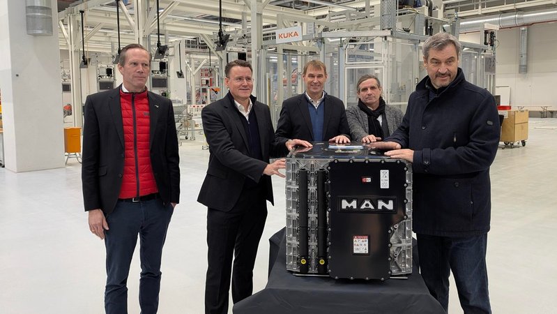 Zum Richtfest kam auch Bayerns Ministerpräsident Markus Söder (CSU) | Bild: BR/Andreas Schuster Zum Richtfest kam auch Bayerns Ministerpräsident Markus Söder (CSU)