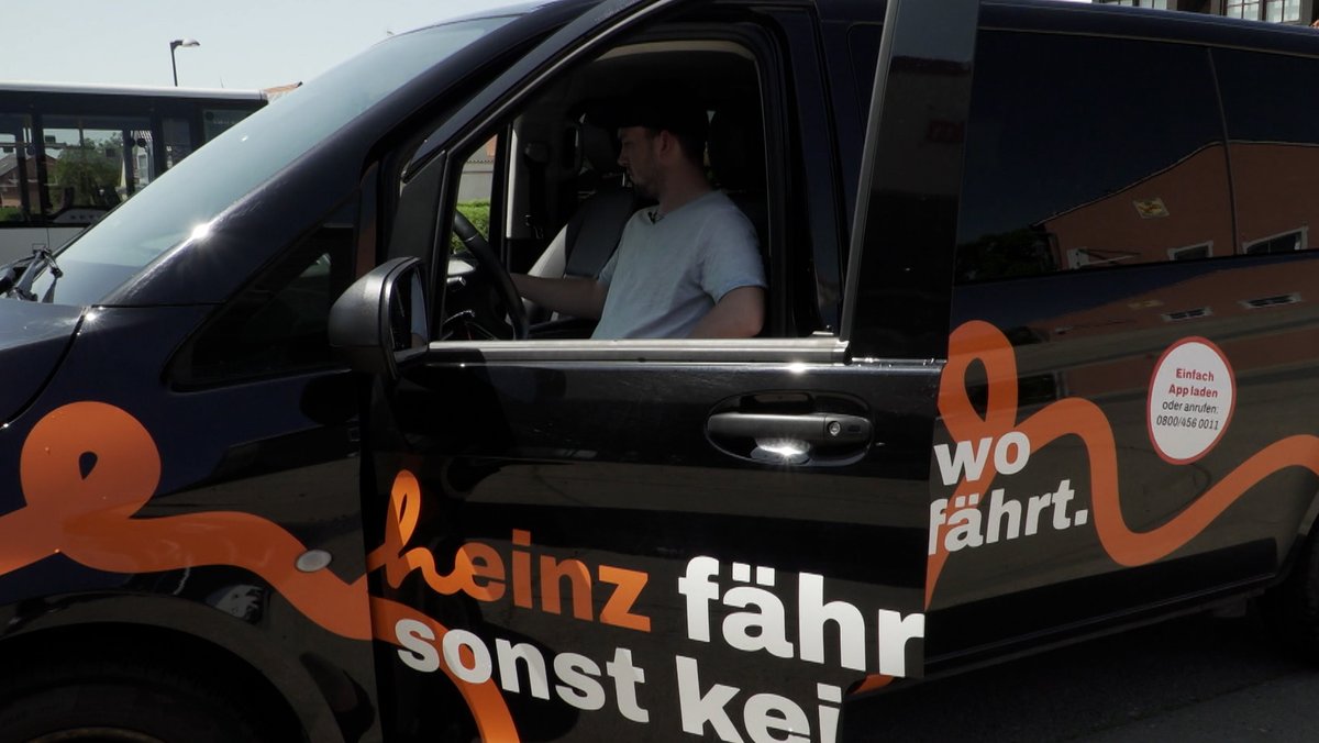In Unterfranken soll "callheinz" den vergünstigten Nahverkehr auch aufs Land bringen. | Bild: BR In Unterfranken soll "callheinz" den vergünstigten Nahverkehr auch aufs Land bringen.