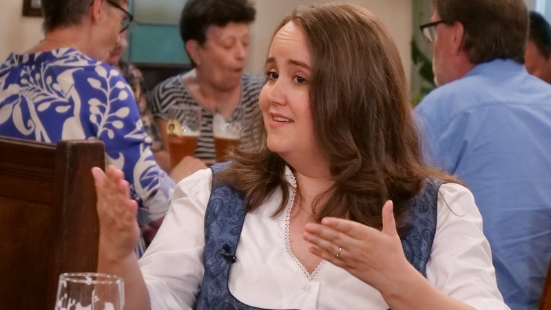 Die Grünen-Vorsitzende spricht über Frieden in Europa | Bild: BR / Andreas Schroll Die Grünen-Vorsitzende spricht über Frieden in Europa