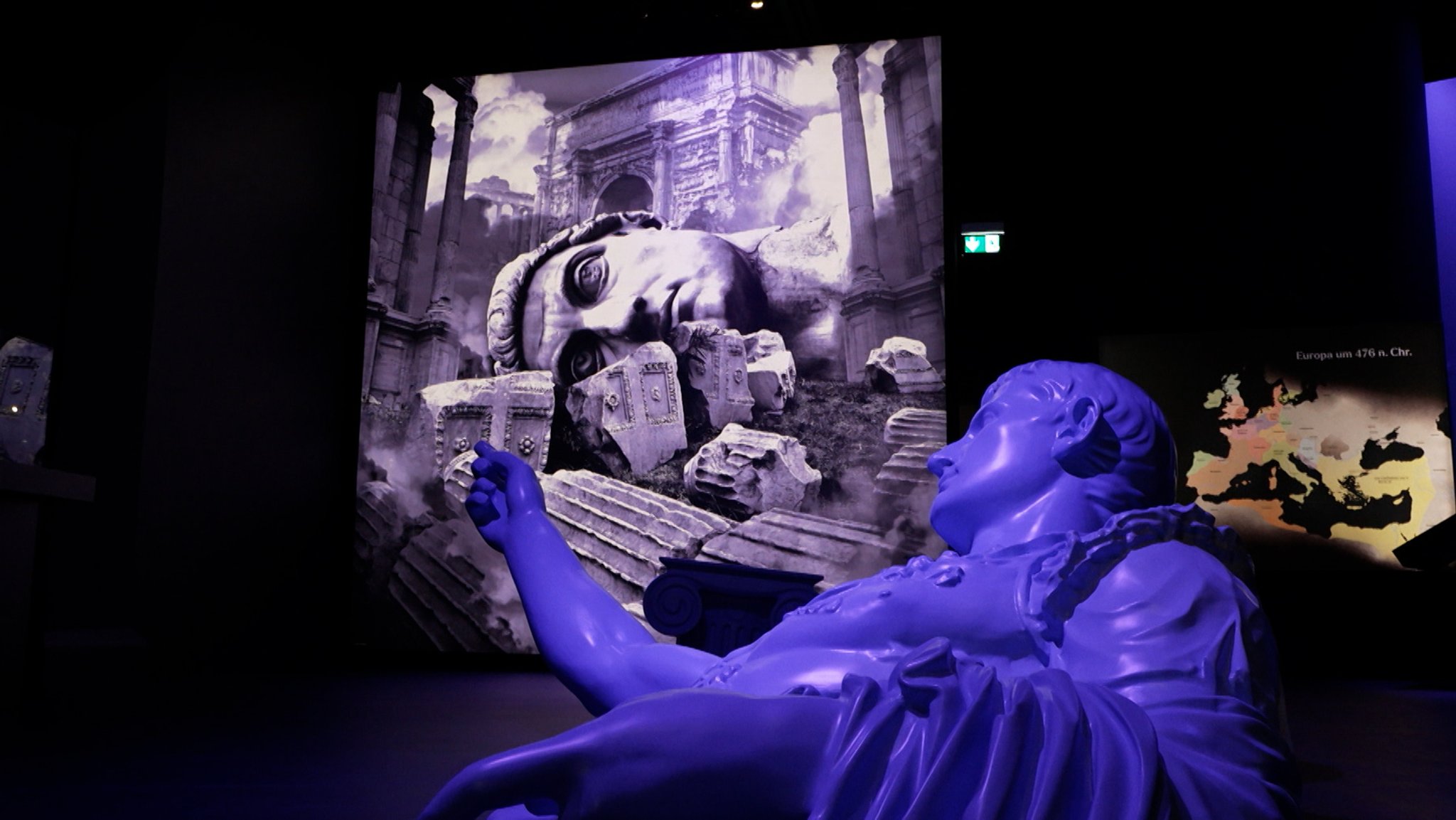 Römer-Ausstellung im Lokschuppen in Rosenheim. 
