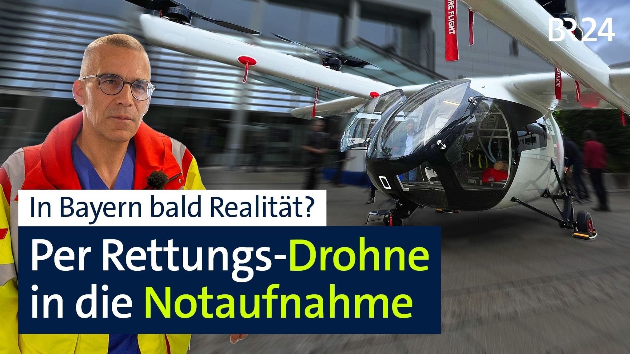 Ein seriennaher Prototyp, ein sogenannter Demonstrator, des E-Res-Copters wird in Taufkirchen bei München vorgestellt.