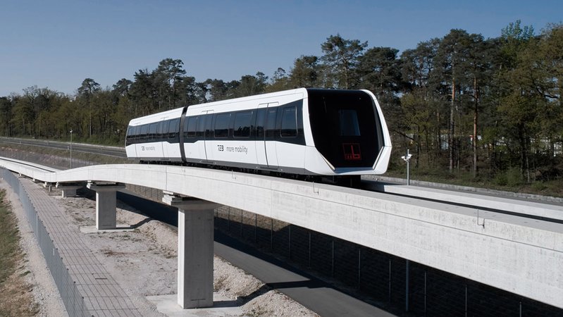 Das Trans System Bögl auf der Teststrecke | Bild: Firmengruppe Max Bögl Das Trans System Bögl auf der Teststrecke