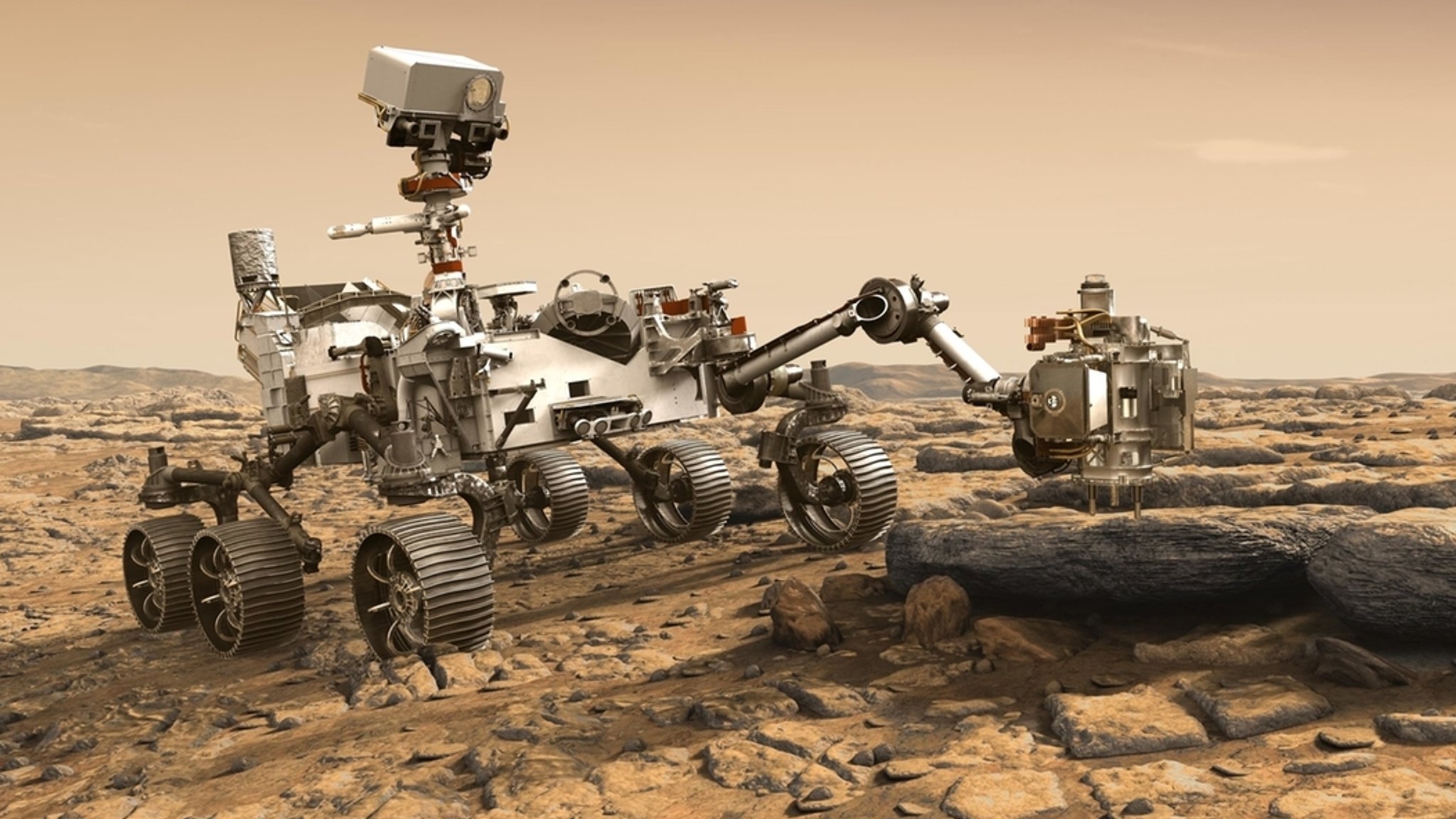 Start des "Perseverance"-Rover zum Mars | Bild: dpa-Bildfunk Start des "Perseverance"-Rover zum Mars