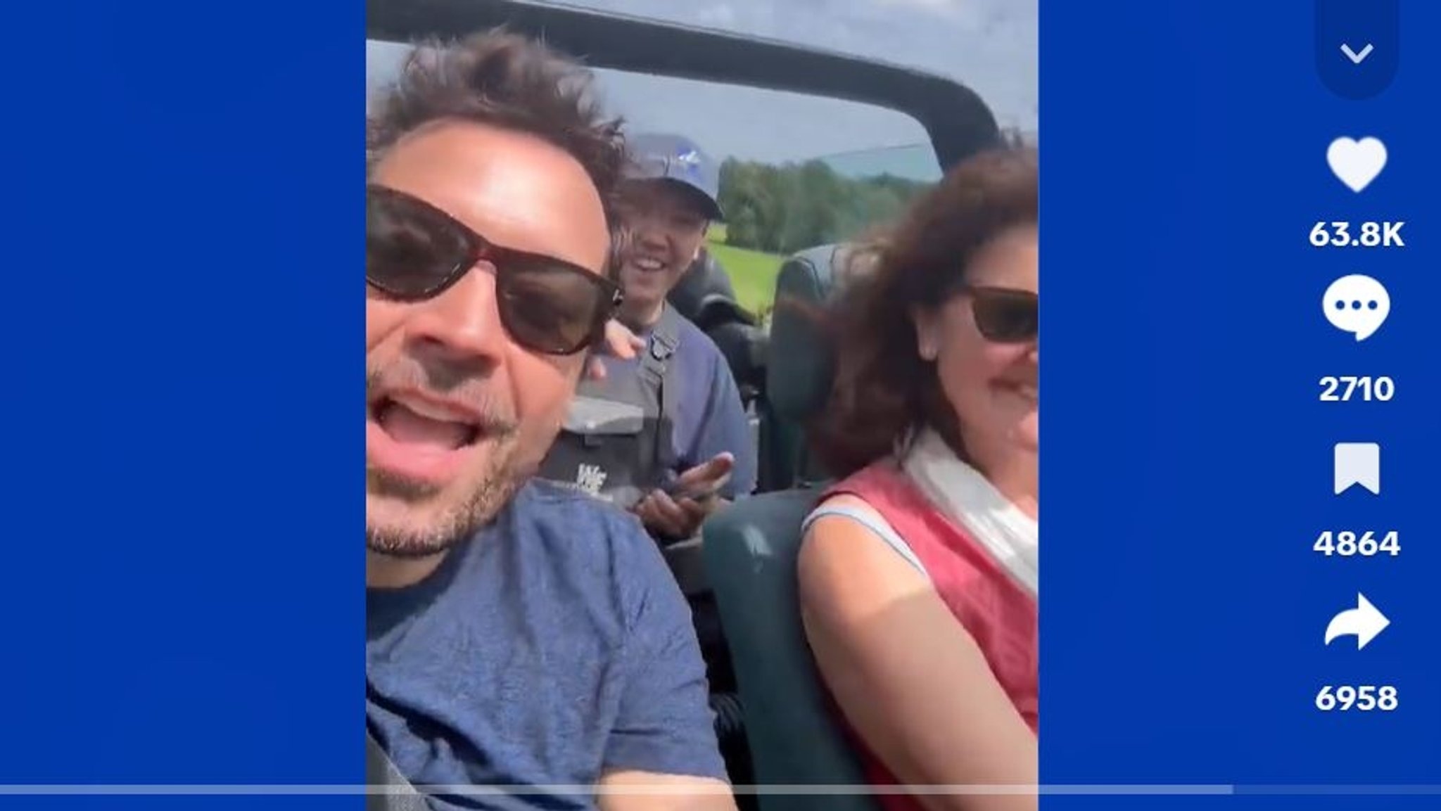 Jimmy Fallon, Leon und seine Mutter mit Bayern 1 unterwegs zum Hotel