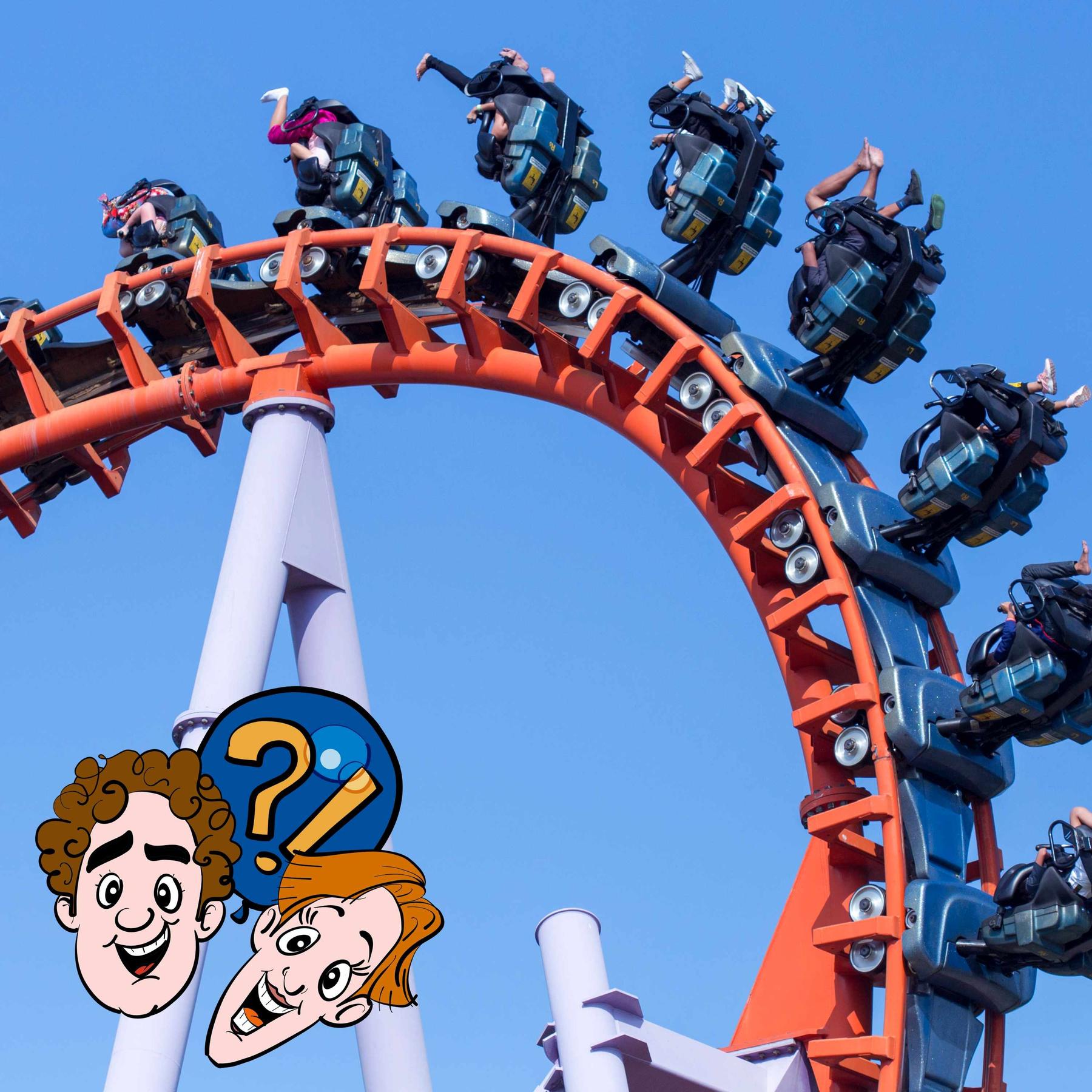 Kann man sich im Achterbahn-Looping selbst auf den Kopf spucken?