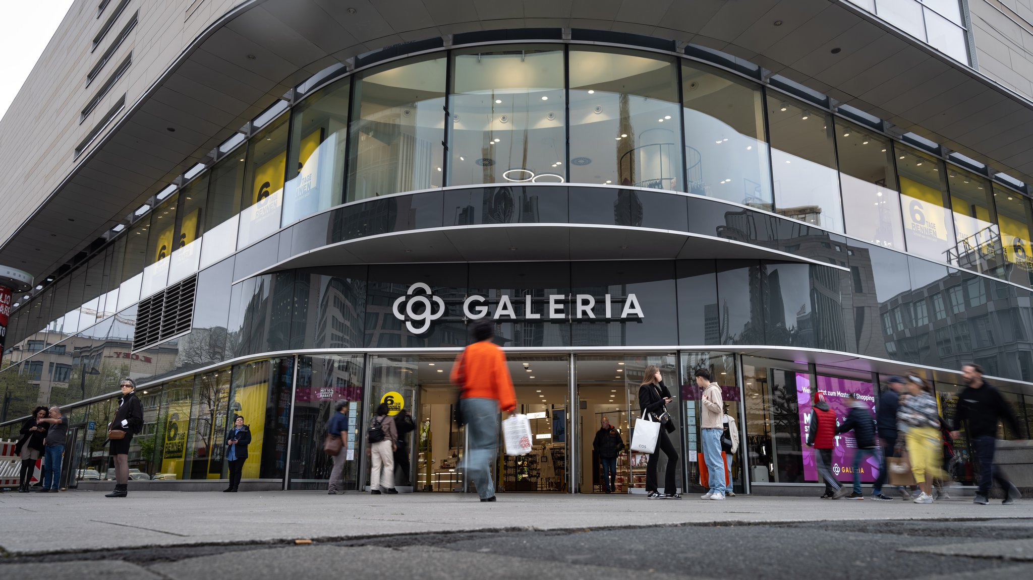 Die Filiale von Galeria auf der Frankfurter Zeil an der Hauptwache.